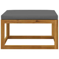 vidaXL Salon de jardin modulable avec coussins en bois d'acacia massif