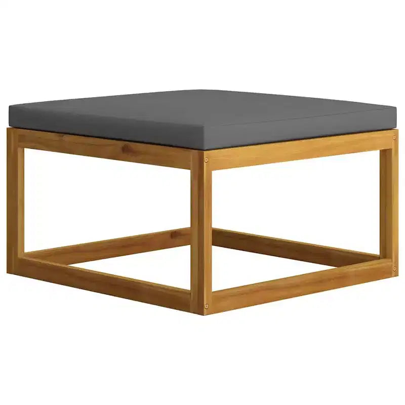 vidaXL Salon de jardin modulable avec coussins en bois d'acacia massif