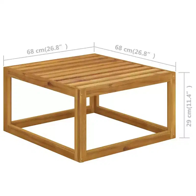 vidaXL Salon de jardin modulable avec coussins en bois d'acacia massif
