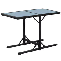 vidaXL Ensemble Bistro Table et Chaises de Salle à Manger Meubles d'extérieur Résine Tressée