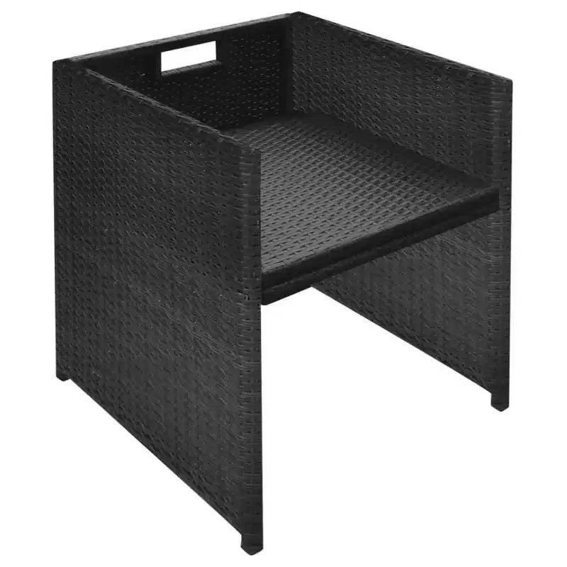 vidaXL Ensemble Bistro Table et Chaises de Salle à Manger Meubles d'extérieur Résine Tressée