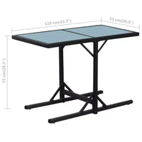 vidaXL Ensemble Bistro Table et Chaises de Salle à Manger Meubles d'extérieur Résine Tressée