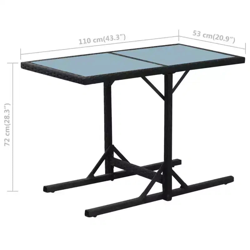 vidaXL Ensemble Bistro Table et Chaises de Salle à Manger Meubles d'extérieur Résine Tressée
