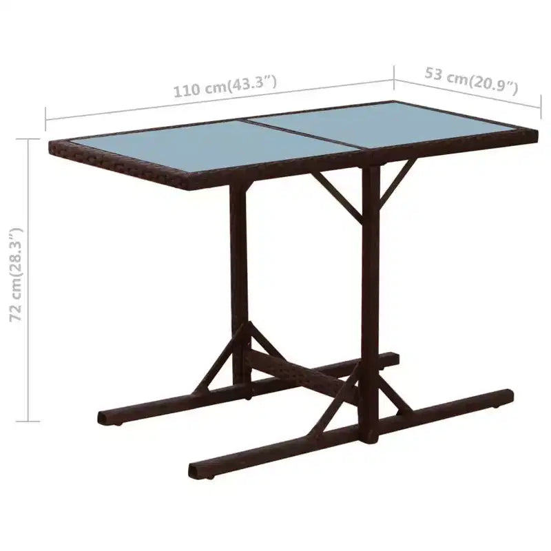 vidaXL Ensemble Bistro Table et Chaises de Salle à Manger Meubles d'extérieur Résine Tressée