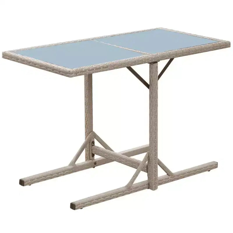 vidaXL Ensemble Bistro Table et Chaises de Salle à Manger Meubles d'extérieur Résine Tressée