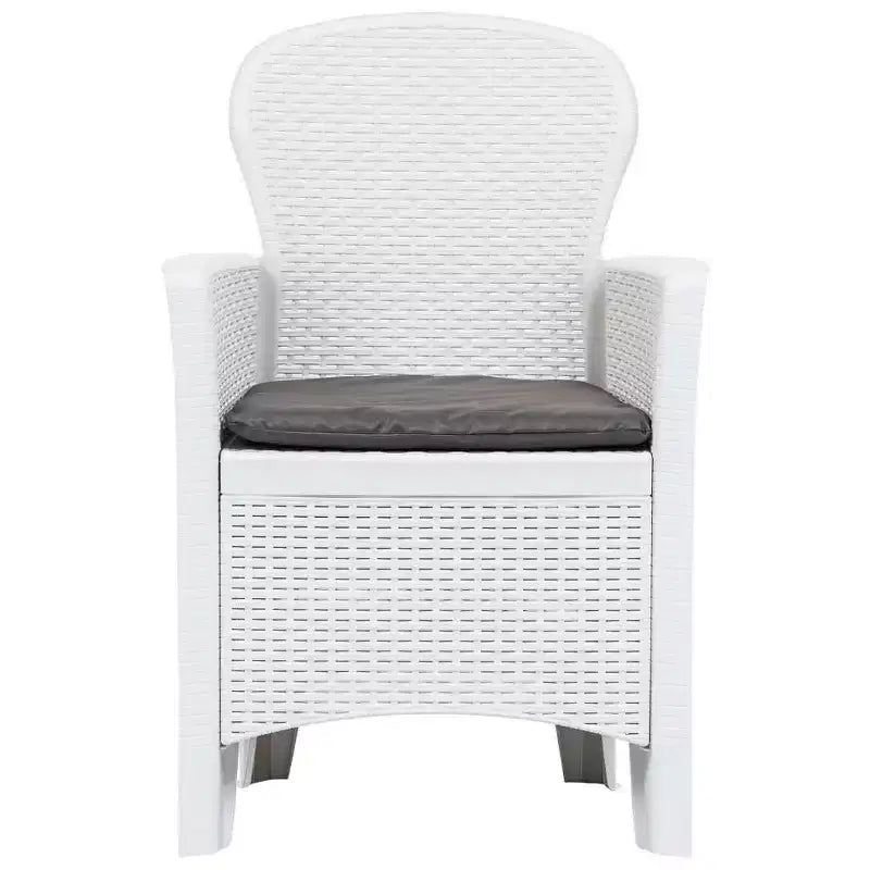 vidaXL Ensemble bistro de terrasse, table et chaises d'extérieur, ensemble de conversation en plastique