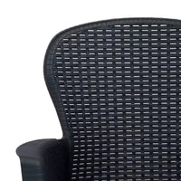 vidaXL Ensemble bistro de terrasse, table et chaises d'extérieur, ensemble de conversation en plastique