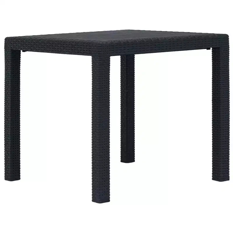 vidaXL Ensemble bistro de terrasse, table et chaises d'extérieur, ensemble de conversation en plastique