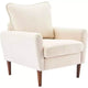 MAYEERTY Modern Leisure Reading Chair, Upholstered Cushioned Seat Solid Wood Legs Single Wide Sofa Chair