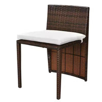 vidaXL Ensemble bistro de terrasse, ensemble de mobilier d'extérieur, table et chaises en résine tressée poly