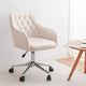 Chaise de travail en velours HOFFREE pivotante, à hauteur réglable et roulettes fluides - élégante et confortable pour bureau à domicile, coiffeuse et dortoirs