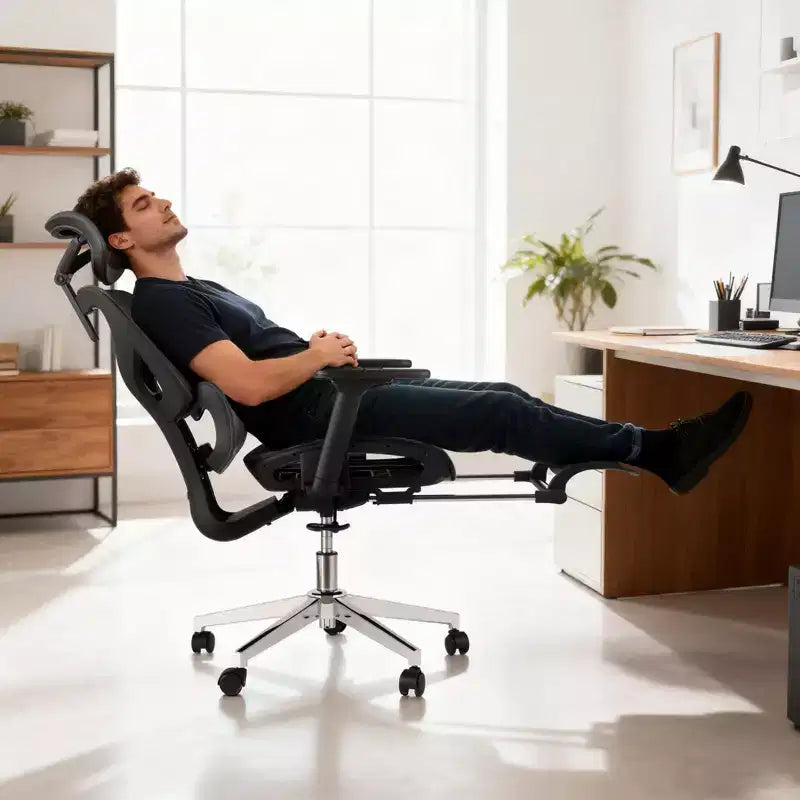 Chaise de bureau ergonomique, chaise de bureau confortable à dossier haut et accoudoirs réglables 3D, chaise de travail pivotante pour le travail, l'étude, le gaming