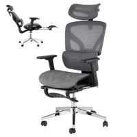 Chaise de bureau ergonomique, chaise de bureau confortable à dossier haut et accoudoirs réglables 3D, chaise de travail pivotante pour le travail, l'étude, le gaming