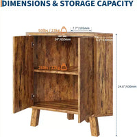 Meuble d'angle d'affichage de 31,5 avec étagère réglable - Unité de rangement triangulaire pour salle de bain, salon, couloir