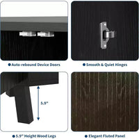 Meuble d'angle d'affichage de 31,5 avec étagère réglable - Unité de rangement triangulaire pour salle de bain, salon, couloir