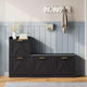 Shoe Storage Cabinet with Bench & 4 Flip Drawers - Narrow Entryway Organizer for 35-40 Pairs