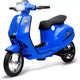 Coolmee 24V Electric Moped Motorcycle for Kids, Electric Scooter with Seat for Kids 8-14, Ride On Scooter with LED Light, Max Up to 14 MPH
