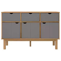 vidaXL Console de rangement pour salon OTTA Bois de pin massif