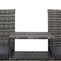 Canapé de patio 2 places avec table d'appoint, disponible en plusieurs couleurs