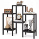 Costway 6-Tier Plastic Modular Storage Shelves Open Display Utility Shelving Unit