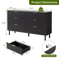 Commode cannelée ondulée 5 tiroirs pour chambre, commode moderne en bois à larges tiroirs, commode de chambre de bébé en bois avec pieds métalliques pour couloir, entrée