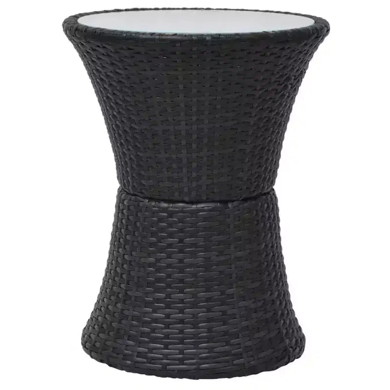 vidaXL Ensemble de bistro de jardin, ensemble table ronde de patio, salon de jardin en rotin