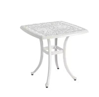 Whisen Ensemble de 3 Meubles de Patio Anti-Rouille et d'Extérieur en Aluminium avec 1 Table Ronde et 2 Chaises avec Coussins Moelleux