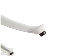 Whisen Ensemble de 3 Meubles de Patio Anti-Rouille et d'Extérieur en Aluminium avec 1 Table Ronde et 2 Chaises avec Coussins Moelleux