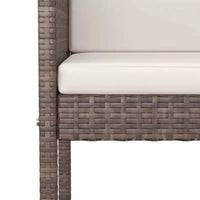 vidaXL Ensemble de bar de jardin, ensemble de bistrot d'extérieur, tabouret de bar, table de bistrot, poly rotin
