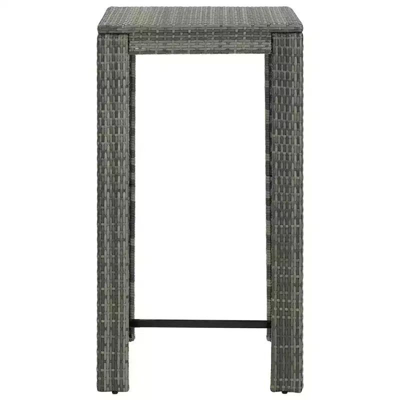 vidaXL Ensemble de bar de jardin, ensemble de bistrot d'extérieur, tabouret de bar, table de bistrot, poly rotin