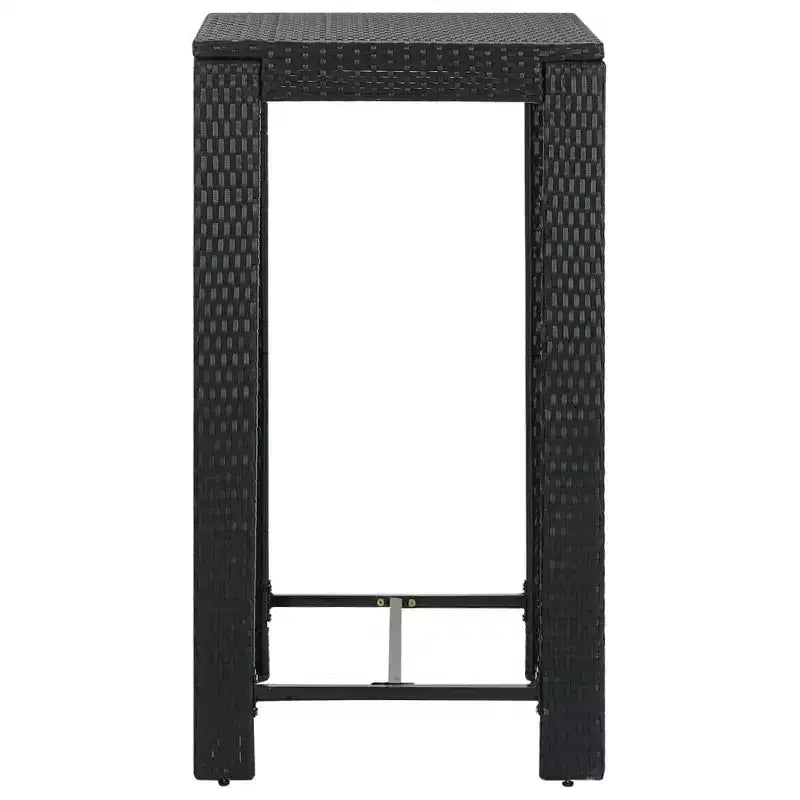 vidaXL Ensemble de bar de jardin, ensemble de bistrot d'extérieur, tabouret de bar, table de bistrot, poly rotin