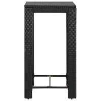 vidaXL Ensemble de bar de jardin, ensemble de bistrot d'extérieur, tabouret de bar, table de bistrot, poly rotin