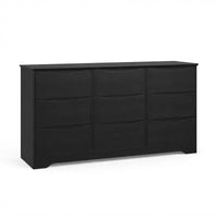 Commode à 9 tiroirs pour chambre à coucher, commode en bois de 150 cm de large avec plateau spacieux, grande commode, meuble TV, organisateur de rangement pour vêtements pour salon