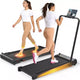 KRISRATE 3-in-1 3.5HP Walking Pad Treadmill w/ Foot Massage & Handle Bar, DualSided Compact Walking Pad, Foldable Treadmill for Home Gym