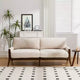 Christopher Knight Home Sneha Modern 74 3-Seater Wooden Velvet Upholstered Sofa
