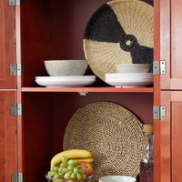 Armoire de rangement haute 72 pouces avec 8 portes et 4 étagères pour salon, cuisine ou bureau
