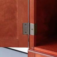 Armoire de rangement haute 72 pouces avec 8 portes et 4 étagères pour salon, cuisine ou bureau