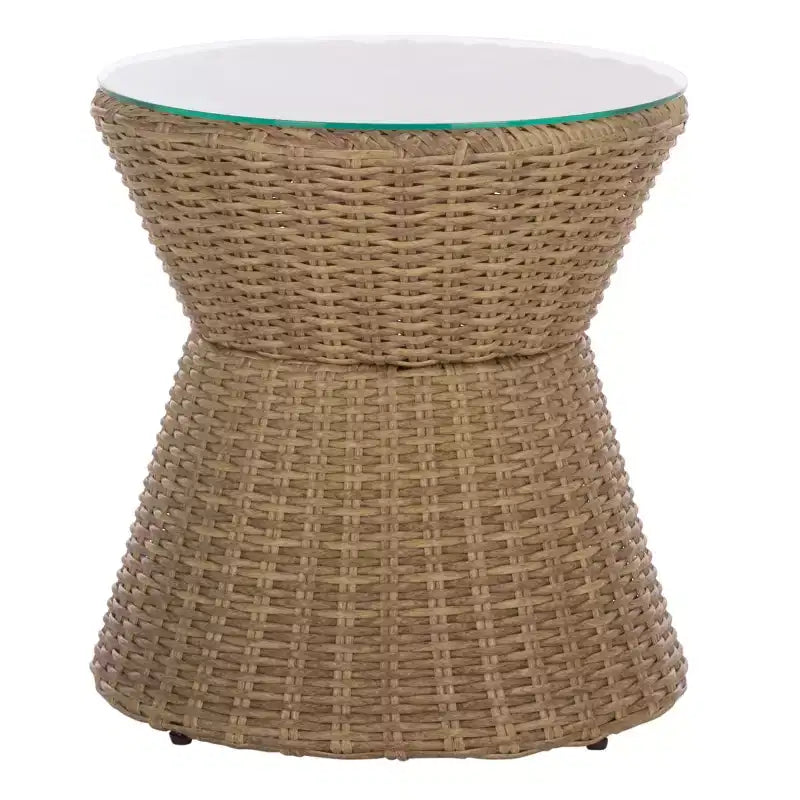 Drew Ensemble bistro pivotant - Intérieur/Extérieur - PAT7544 - Naturel/Taupe - Safavieh