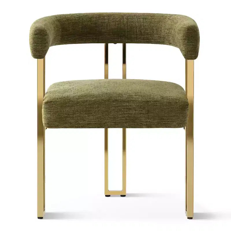 Ensemble table à manger ronde extensible en ovale avec 4 fauteuils en velours, design moderne à piédestal, jusqu'à 8 personnes - Panipeachy