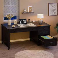 Bureau de bureau style farmhouse avec tiroir de classement, bureau d'ordinateur, pour le travail et l'étude