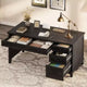Farmhouse Office Desk with File Drawerm, Computer Desk, for Work and Study