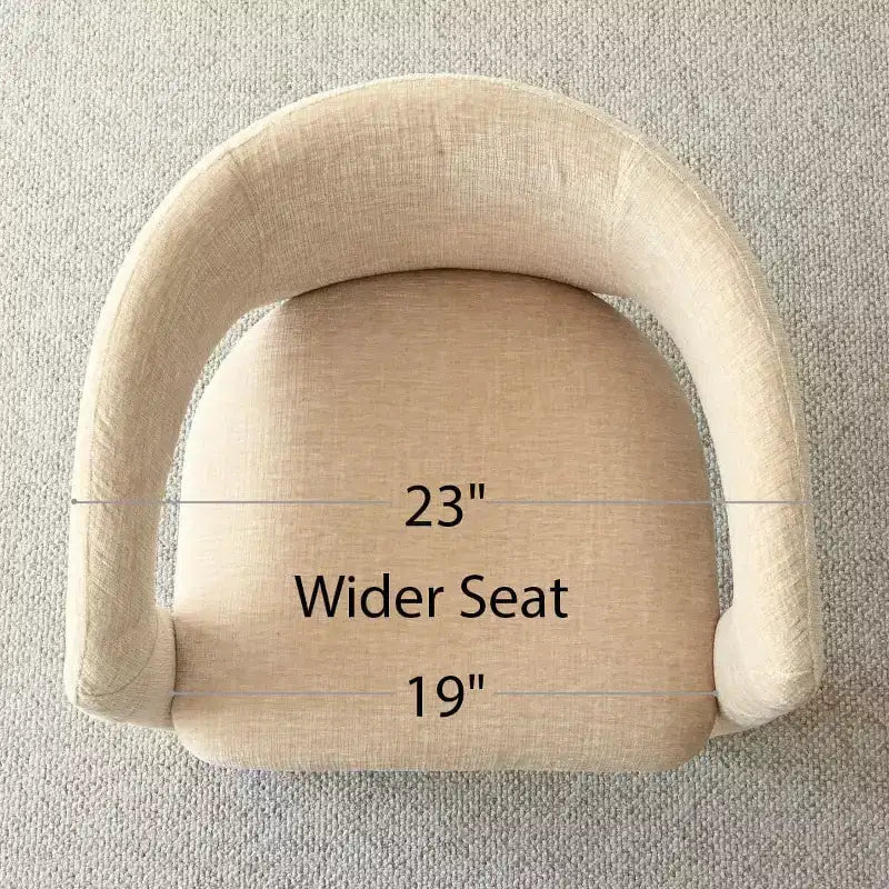 Ensemble table à manger ronde avec 2 fauteuils en chenille, table moderne à piédestal et chaises rembourrées à dossier complet et accoudoirs - Panipeachy