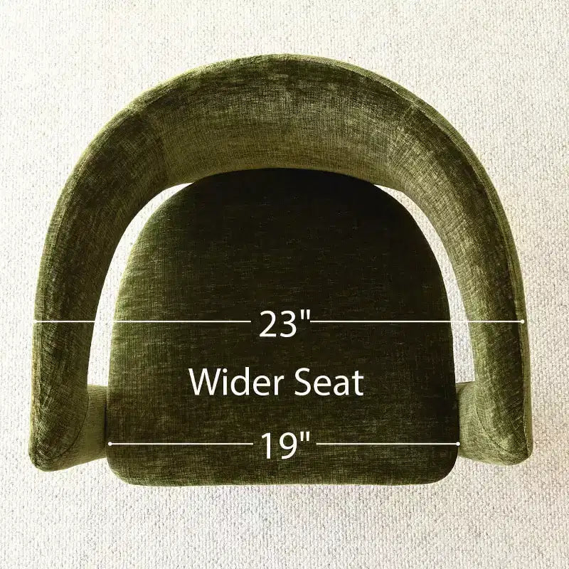 Ensemble table à manger ronde avec 2 fauteuils en chenille, table moderne à piédestal et chaises rembourrées à dossier complet et accoudoirs - Panipeachy
