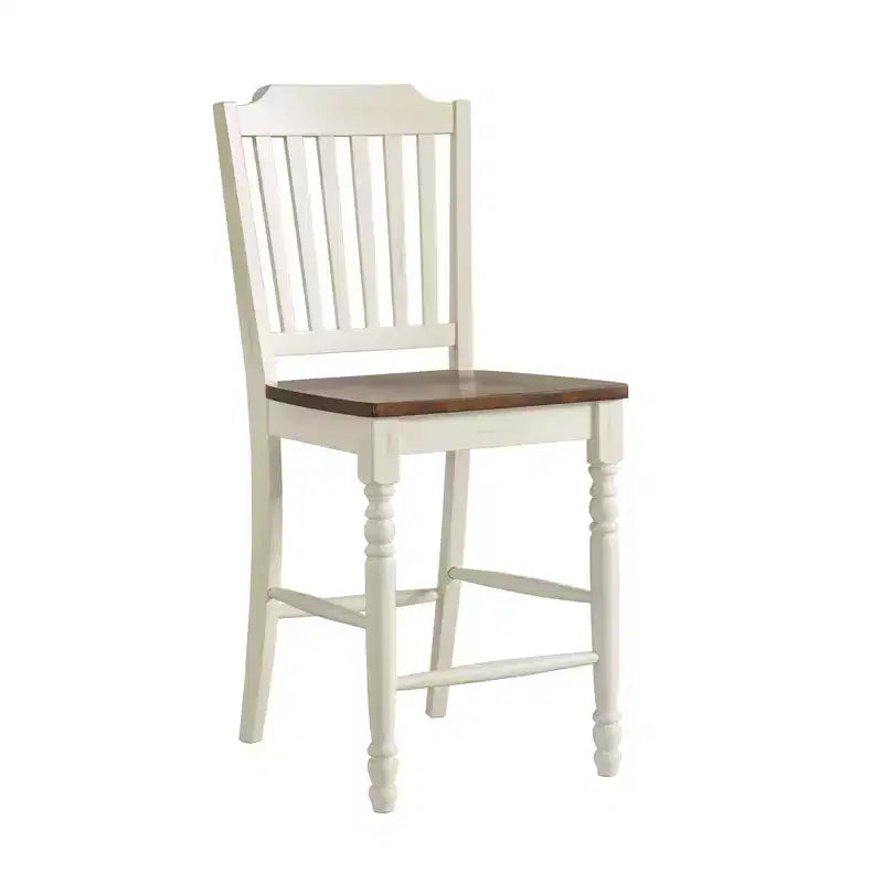 Tabourets de comptoir bicolores Countryside - Lot de 2 - iNSPIRE Q