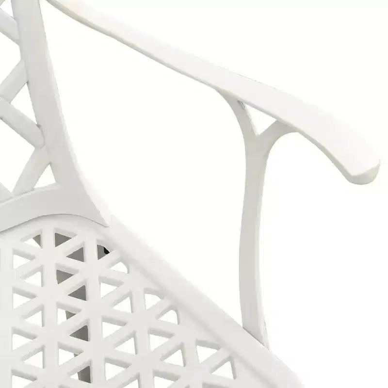 vidaXL Ensemble repas de jardin 3 pcs Aluminium Mobilier d'extérieur Patio moderne