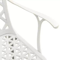 vidaXL Ensemble repas de jardin 3 pcs Aluminium Mobilier d'extérieur Patio moderne