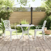 vidaXL Ensemble repas de jardin 3 pcs Aluminium Mobilier d'extérieur Patio moderne