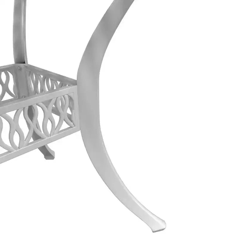 vidaXL Ensemble repas de jardin 3 pcs Aluminium Mobilier d'extérieur Patio moderne