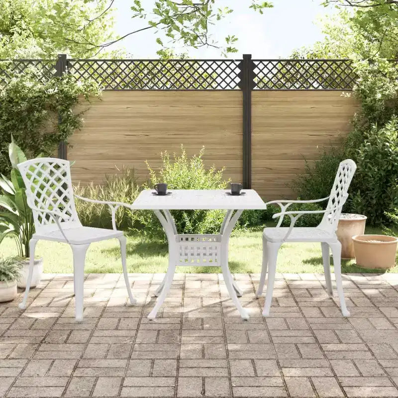 vidaXL Salon de jardin 3 pcs Aluminium Mobilier d'extérieur Terrasse Patio