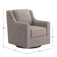 Fauteuil pivotant Halden Nailhead - iNSPIRE Q